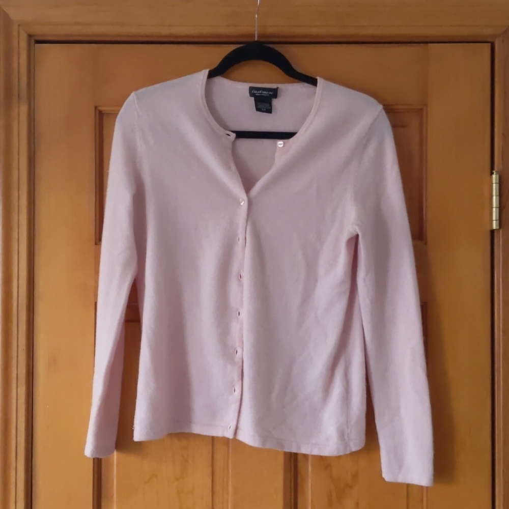 100% Cashmere Cardigan - Pink
